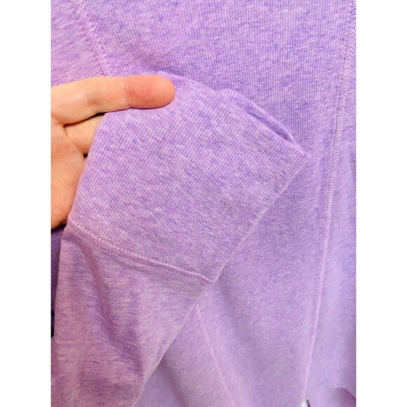 Chico’s Zenergy Cardigan Size 2 (12/14) Lavender Rib Mix Drape Open Sweater NWT - Picture 9 of 11